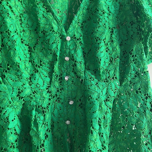 XS - Zara green blouse - Picture 3 of 4